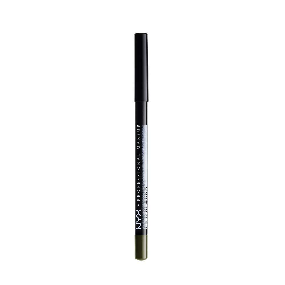 NYX PROFESSIONAL MAKEUP Faux Blacks Eyeliner Pencil - Black Olive (Deep Olive) Black Olive 1 Count (Pack of 1)